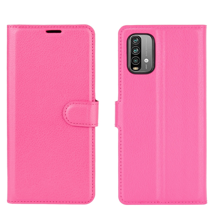 For Xiaomi Redmi Note 9 4G Litchi Texture Horizontal Flip Protective Case with Holder & Card Slots & Wallet