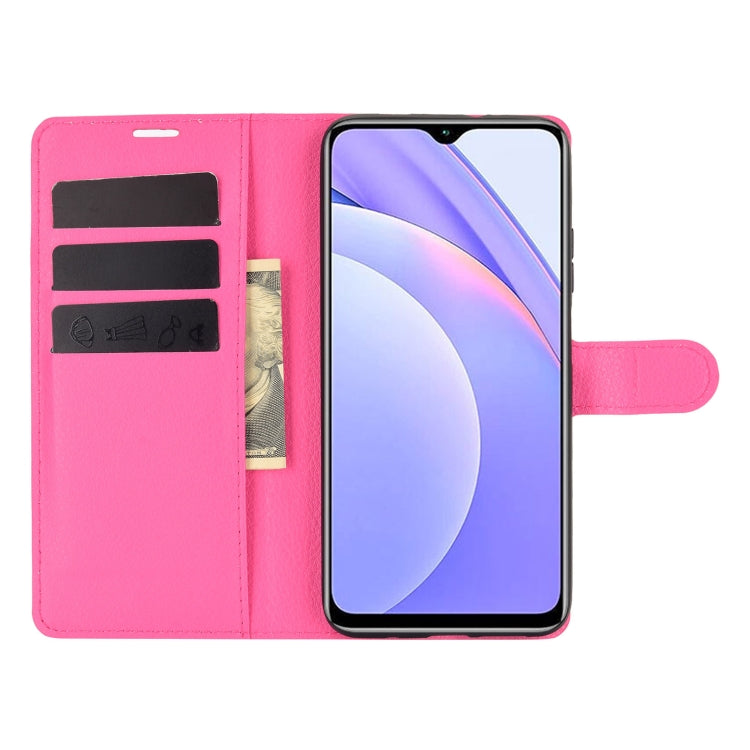 For Xiaomi Redmi Note 9 4G Litchi Texture Horizontal Flip Protective Case with Holder & Card Slots & Wallet