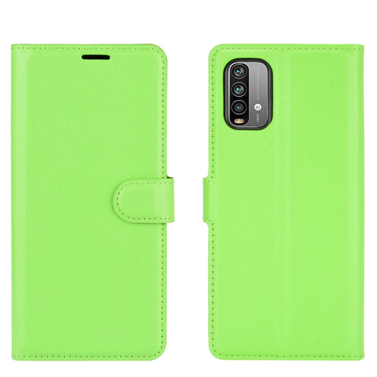 For Xiaomi Redmi Note 9 4G Litchi Texture Horizontal Flip Protective Case with Holder & Card Slots & Wallet