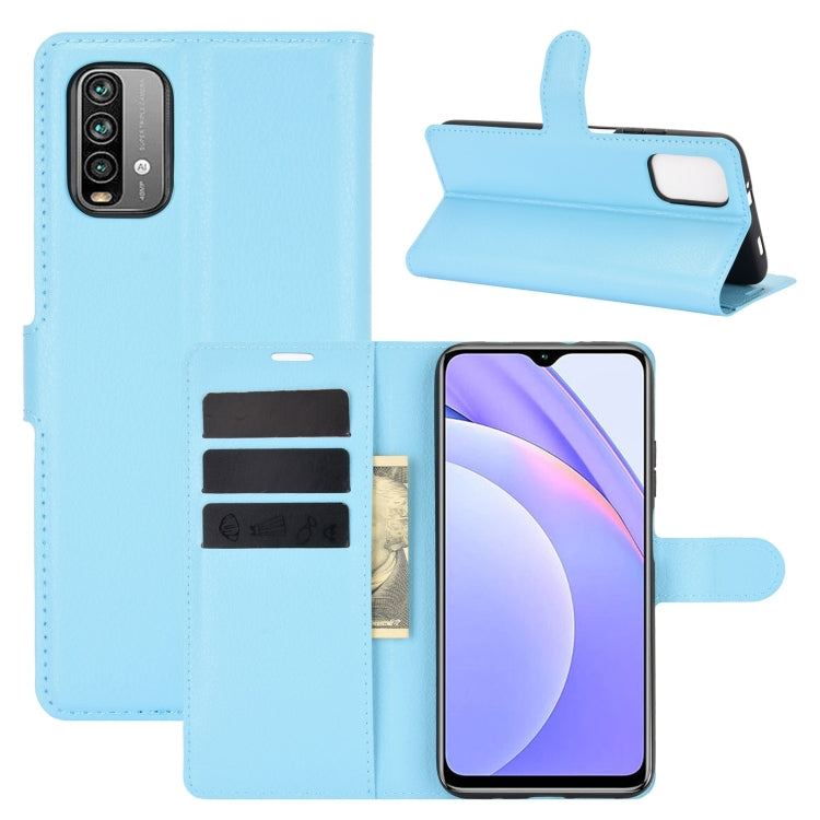 For Xiaomi Redmi Note 9 4G Litchi Texture Horizontal Flip Protective Case with Holder & Card Slots & Wallet