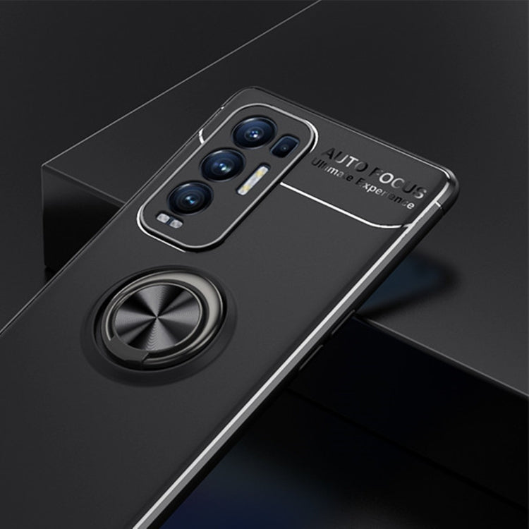 For OPPO Reno5 Pro+ Metal Ring Holder 360 Degree Rotating TPU Case