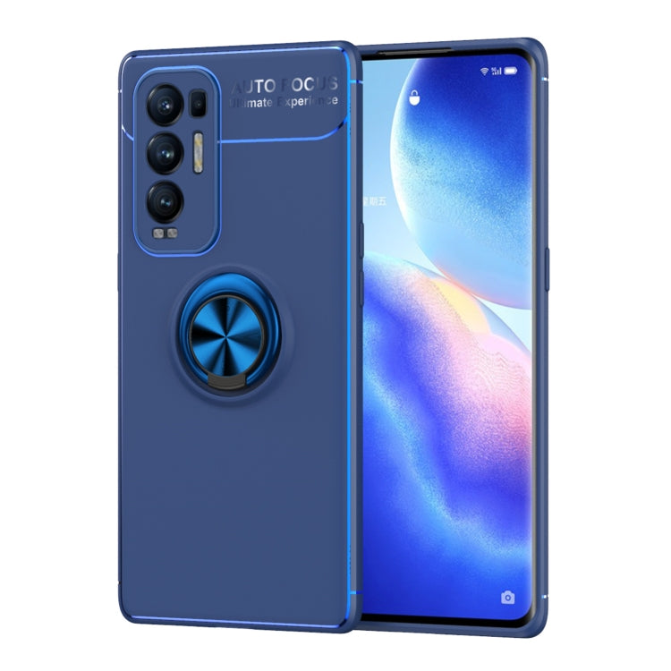 For OPPO Reno5 Pro+ Metal Ring Holder 360 Degree Rotating TPU Case