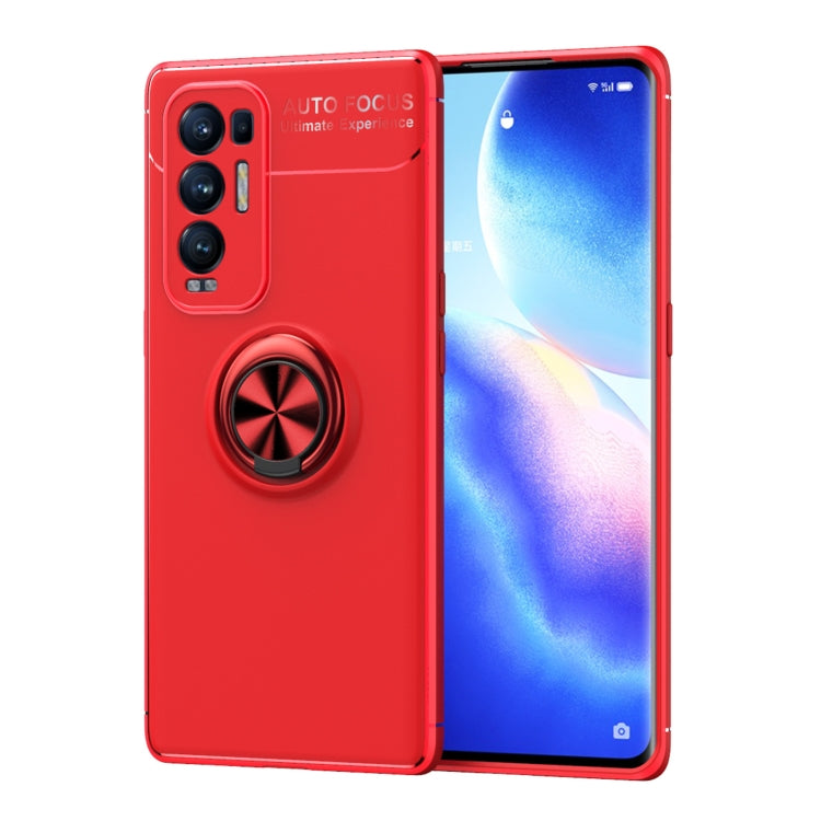 For OPPO Reno5 Pro+ Metal Ring Holder 360 Degree Rotating TPU Case