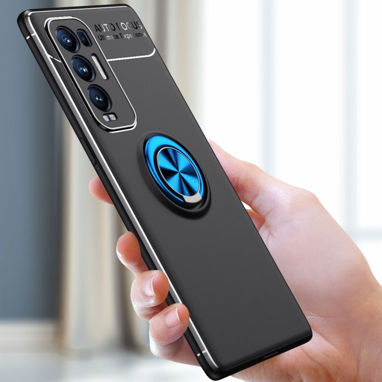 For OPPO Reno5 Pro+ Metal Ring Holder 360 Degree Rotating TPU Case
