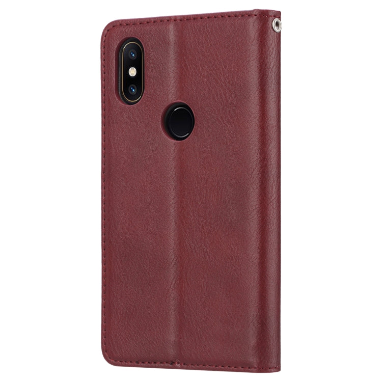 Knead Skin Texture Horizontal Flip Leather Case for Xiaomi Mi Mix 2S, with Photo Frame & Holder & Card Slots & Wallet
