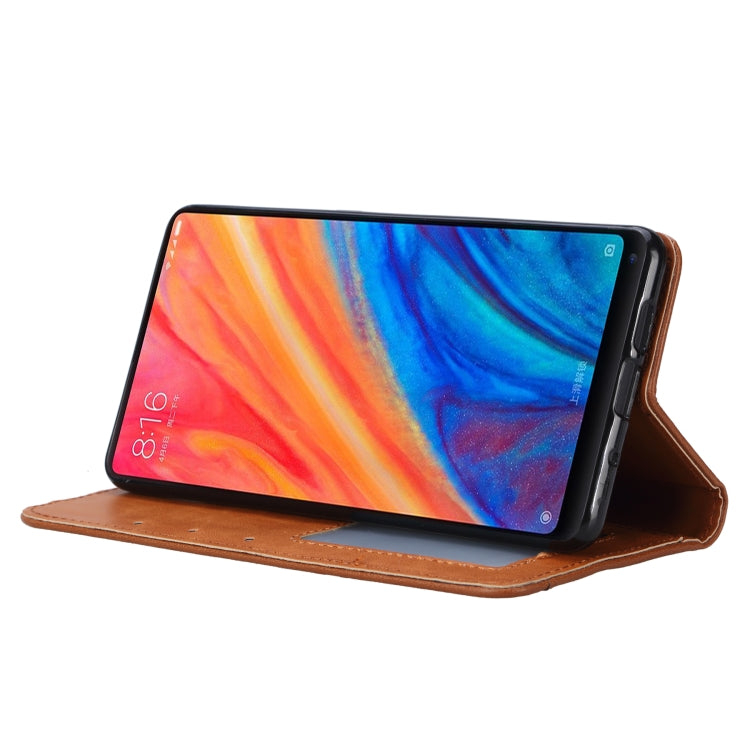 Knead Skin Texture Horizontal Flip Leather Case for Xiaomi Mi Mix 2S, with Photo Frame & Holder & Card Slots & Wallet