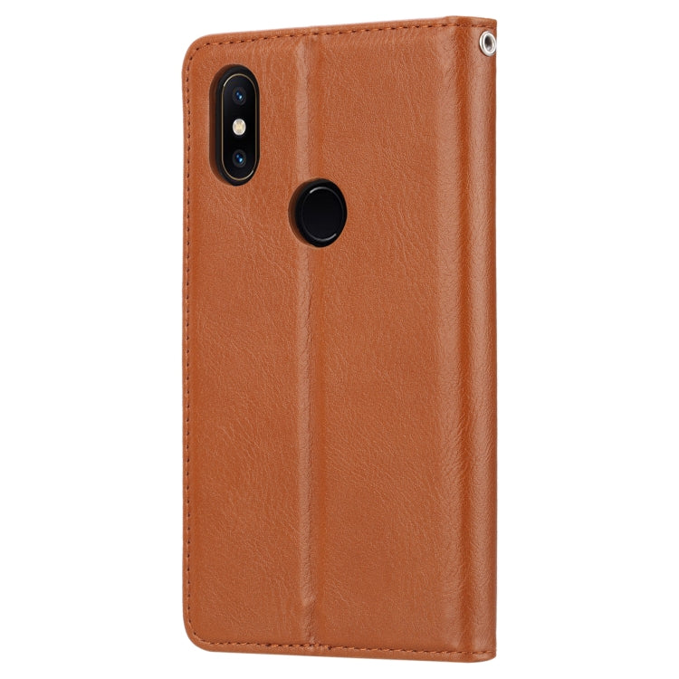 Knead Skin Texture Horizontal Flip Leather Case for Xiaomi Mi Mix 2S, with Photo Frame & Holder & Card Slots & Wallet