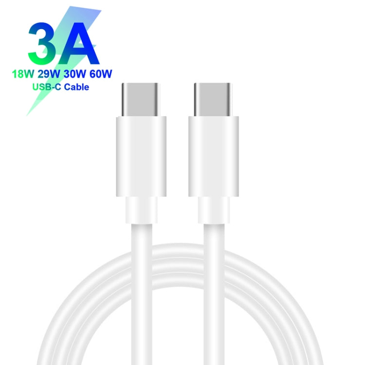 XJ-47 3A USB-C / Type-C to USB-C / Type-C Fast Charging Data Cable, Length: 1m