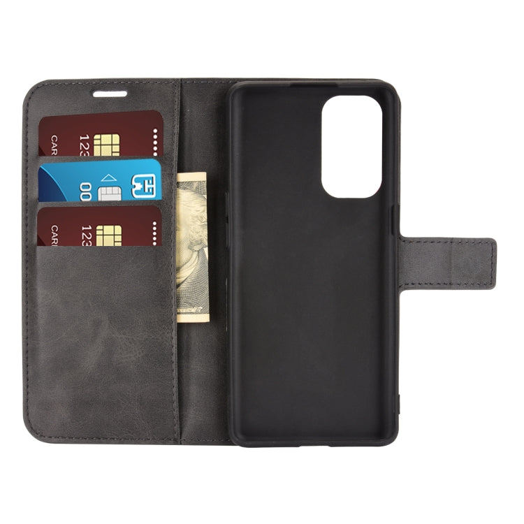 For OPPO Reno5 Pro 5G Retro Calf Pattern Buckle Horizontal Flip Leather Case with Holder & Card Slots & Wallet