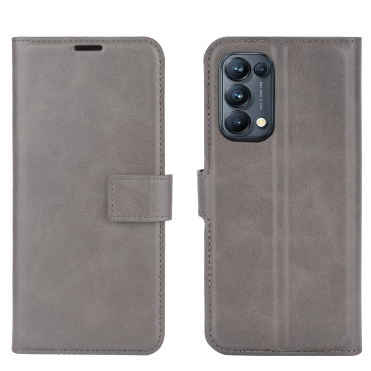 For OPPO Reno5 Pro 5G Retro Calf Pattern Buckle Horizontal Flip Leather Case with Holder & Card Slots & Wallet