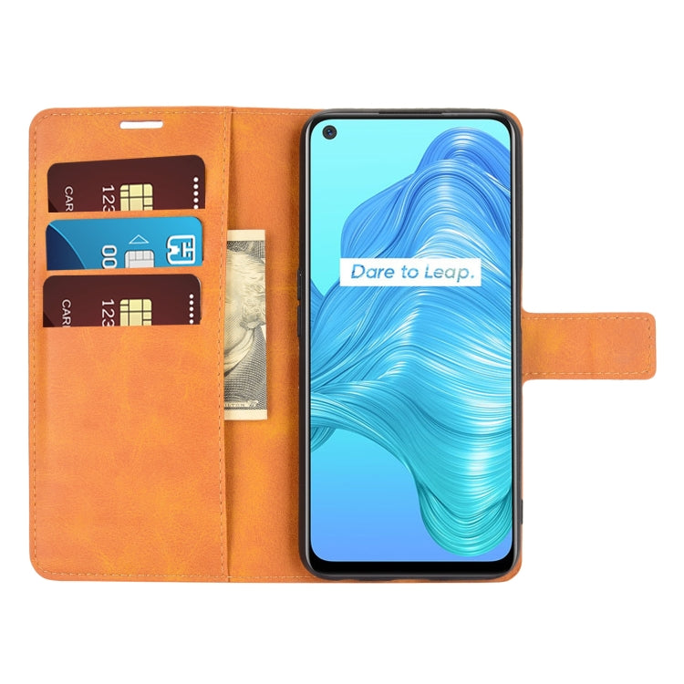 For OPPO Realme V5 / K7X Retro Calf Pattern Buckle Horizontal Flip Leather Case with Holder & Card Slots & Wallet