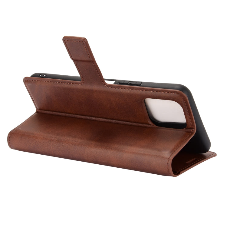 Retro Calf Pattern Buckle Card Wallet Left and Right Flip Phone Holster with Bracket Function For vivo iQOO U3 / Y52S