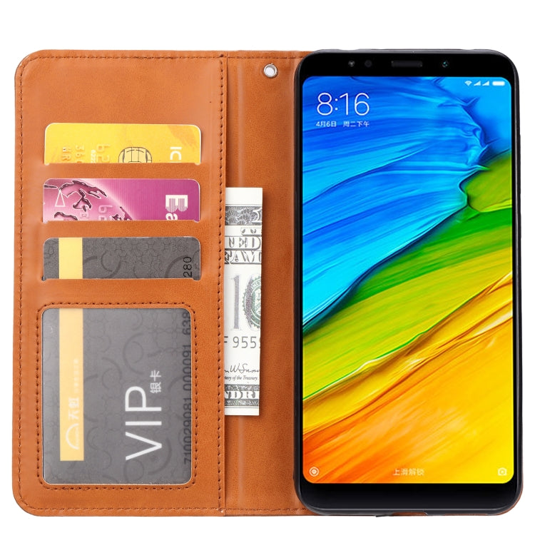 Knead Skin Texture Horizontal Flip Leather Case for Xiaomi Redmi 5 Plus, with Photo Frame & Holder & Card Slots & Wallet