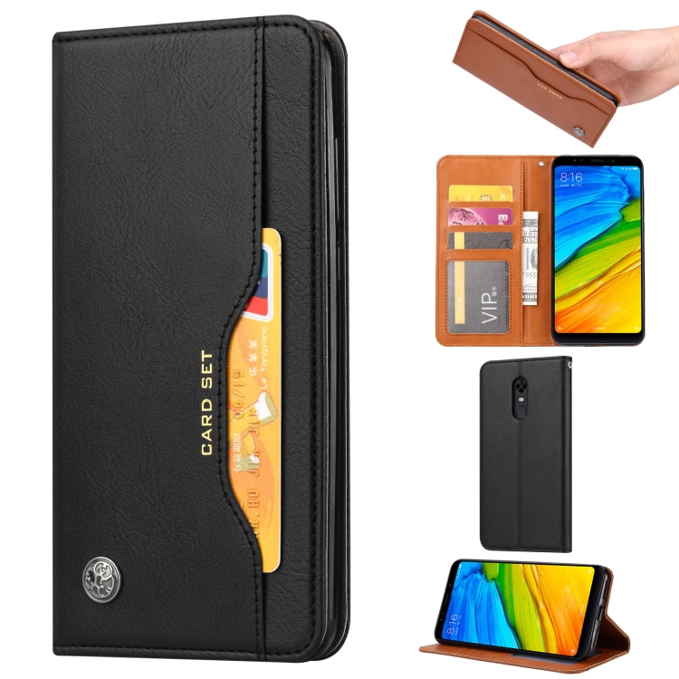 Knead Skin Texture Horizontal Flip Leather Case for Xiaomi Redmi 5 Plus, with Photo Frame & Holder & Card Slots & Wallet
