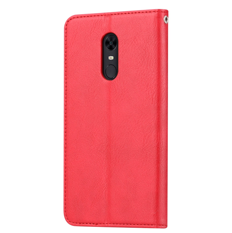 Knead Skin Texture Horizontal Flip Leather Case for Xiaomi Redmi 5 Plus, with Photo Frame & Holder & Card Slots & Wallet