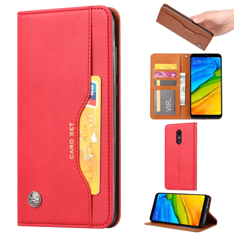 Knead Skin Texture Horizontal Flip Leather Case for Xiaomi Redmi 5 Plus, with Photo Frame & Holder & Card Slots & Wallet