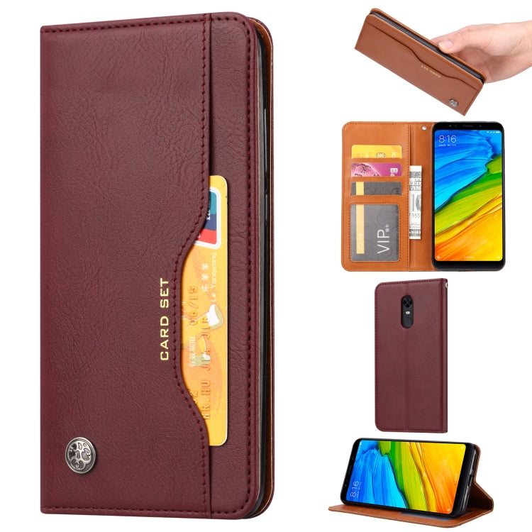 Knead Skin Texture Horizontal Flip Leather Case for Xiaomi Redmi 5 Plus, with Photo Frame & Holder & Card Slots & Wallet
