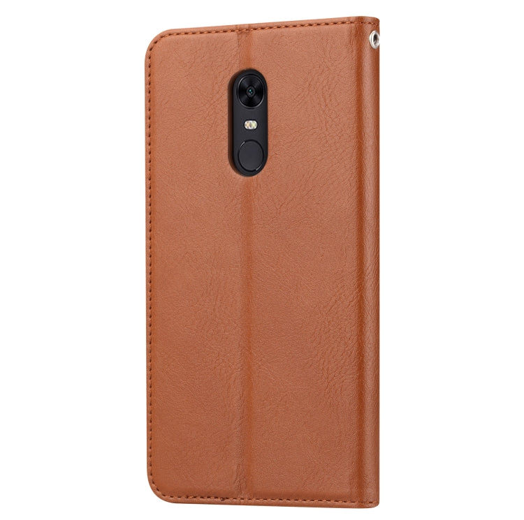 Knead Skin Texture Horizontal Flip Leather Case for Xiaomi Redmi 5 Plus, with Photo Frame & Holder & Card Slots & Wallet