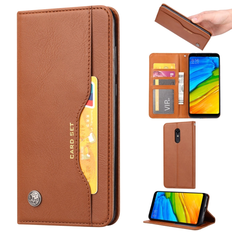 Knead Skin Texture Horizontal Flip Leather Case for Xiaomi Redmi 5 Plus, with Photo Frame & Holder & Card Slots & Wallet