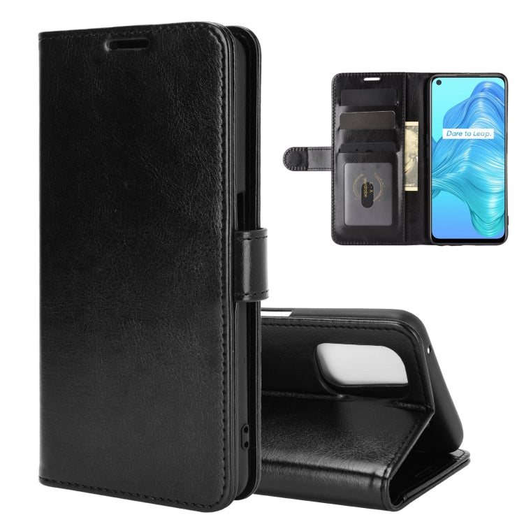 For OPPO Realme V5 / K7X / Realme Q2 / Realme 7 5G R64 Texture Single Horizontal Flip Protective Case with Holder & Card Slots & Wallet& Photo Frame