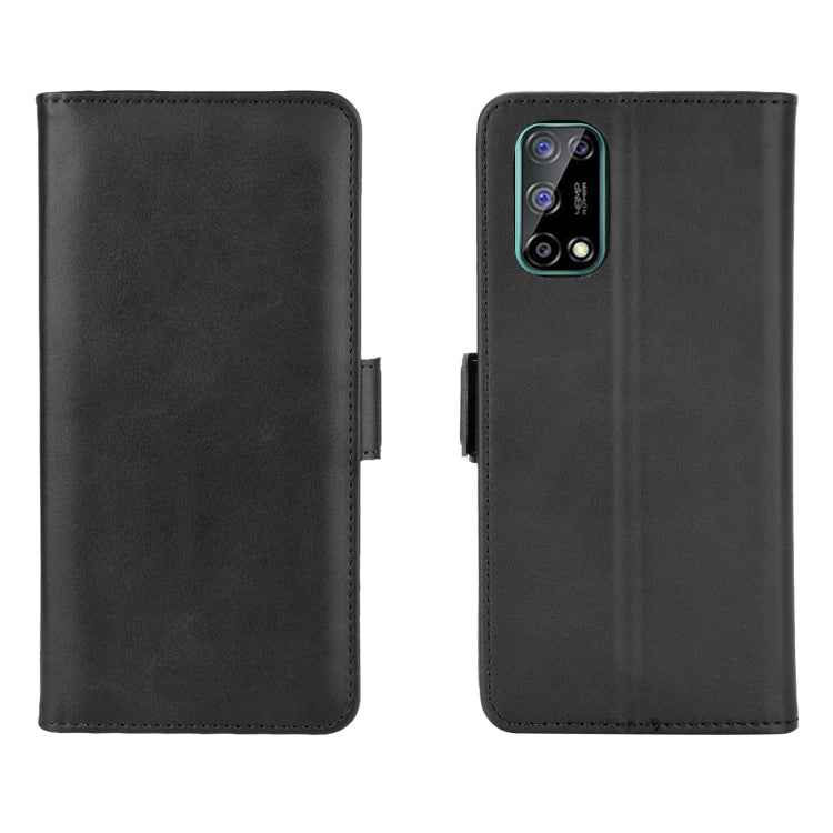 For OPPO Realme V5 / K7X / Realme Q2 / Realme 7 5G Dual-side Magnetic Buckle Horizontal Flip Leather Case with Holder & Card Slots & Wallet