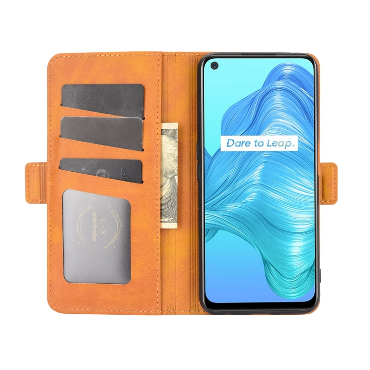 For OPPO Realme V5 / K7X / Realme Q2 / Realme 7 5G Dual-side Magnetic Buckle Horizontal Flip Leather Case with Holder & Card Slots & Wallet