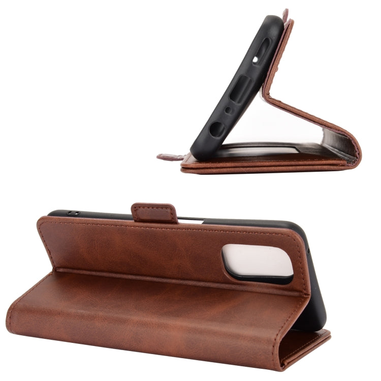 For OPPO Realme V5 / K7X / Realme Q2 / Realme 7 5G Dual-side Magnetic Buckle Horizontal Flip Leather Case with Holder & Card Slots & Wallet