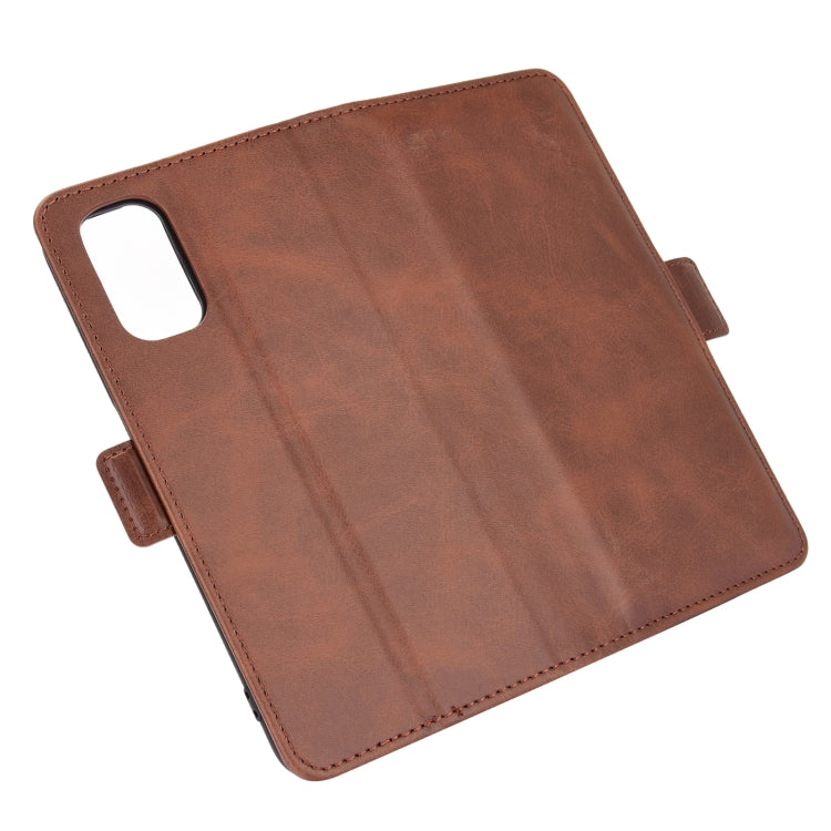 For OPPO Realme V5 / K7X / Realme Q2 / Realme 7 5G Dual-side Magnetic Buckle Horizontal Flip Leather Case with Holder & Card Slots & Wallet