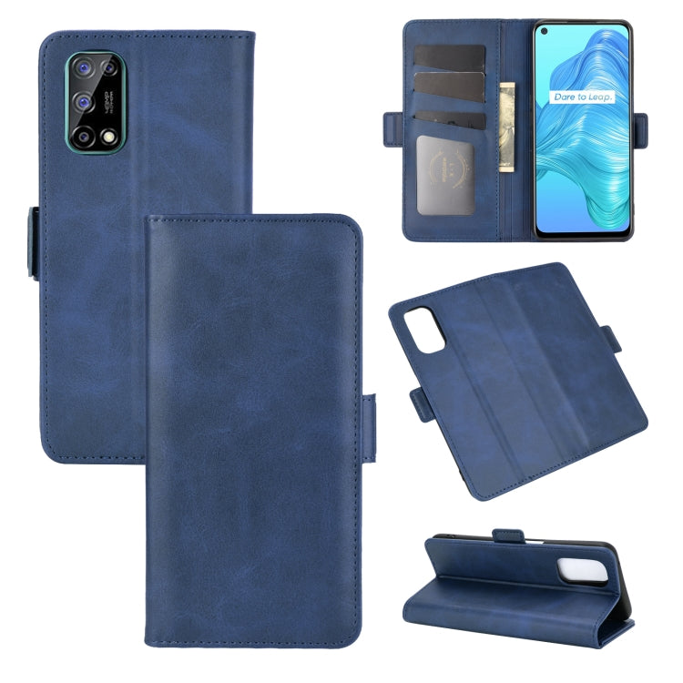 For OPPO Realme V5 / K7X / Realme Q2 / Realme 7 5G Dual-side Magnetic Buckle Horizontal Flip Leather Case with Holder & Card Slots & Wallet