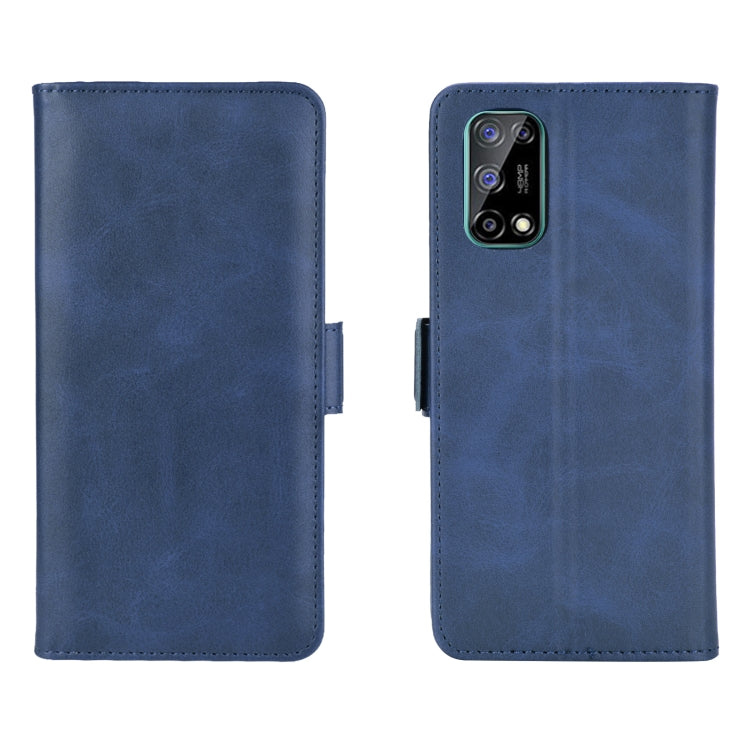 For OPPO Realme V5 / K7X / Realme Q2 / Realme 7 5G Dual-side Magnetic Buckle Horizontal Flip Leather Case with Holder & Card Slots & Wallet