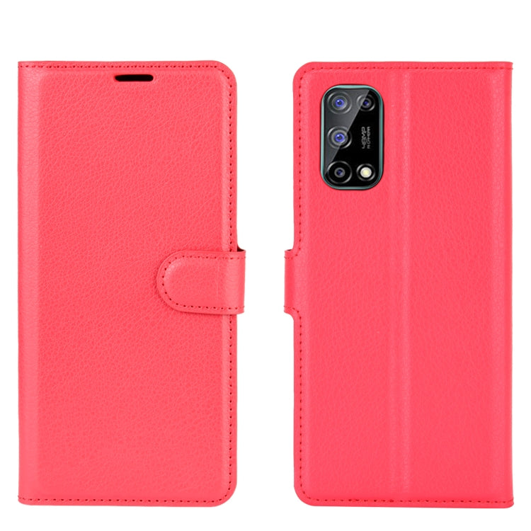 For OPPO Realme V5 / K7X / Realme Q2 / Realme 7 5G Litchi Texture Horizontal Flip Protective Case with Holder & Card Slots & Wallet
