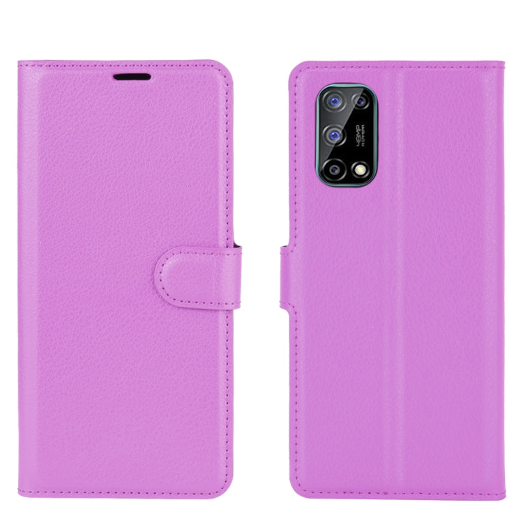 For OPPO Realme V5 / K7X / Realme Q2 / Realme 7 5G Litchi Texture Horizontal Flip Protective Case with Holder & Card Slots & Wallet
