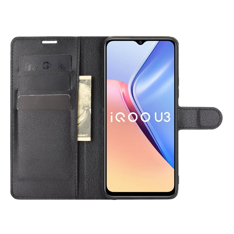 For vivo iQOO U3/vivo Y52S Litchi Texture Horizontal Flip Protective Case with Holder & Card Slots & Wallet