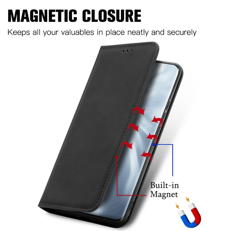 For Xiaomi Mi 11 Retro Skin Feel Business Magnetic Horizontal Flip Leather Case With Holder & Card Slots & Wallet & Photo Frame