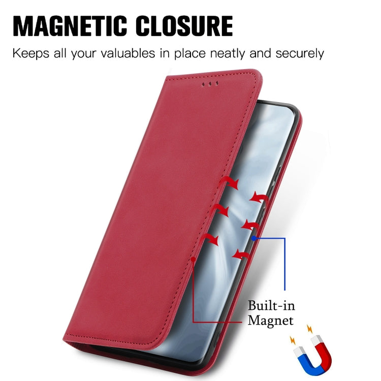 For Xiaomi Mi 11 Retro Skin Feel Business Magnetic Horizontal Flip Leather Case With Holder & Card Slots & Wallet & Photo Frame