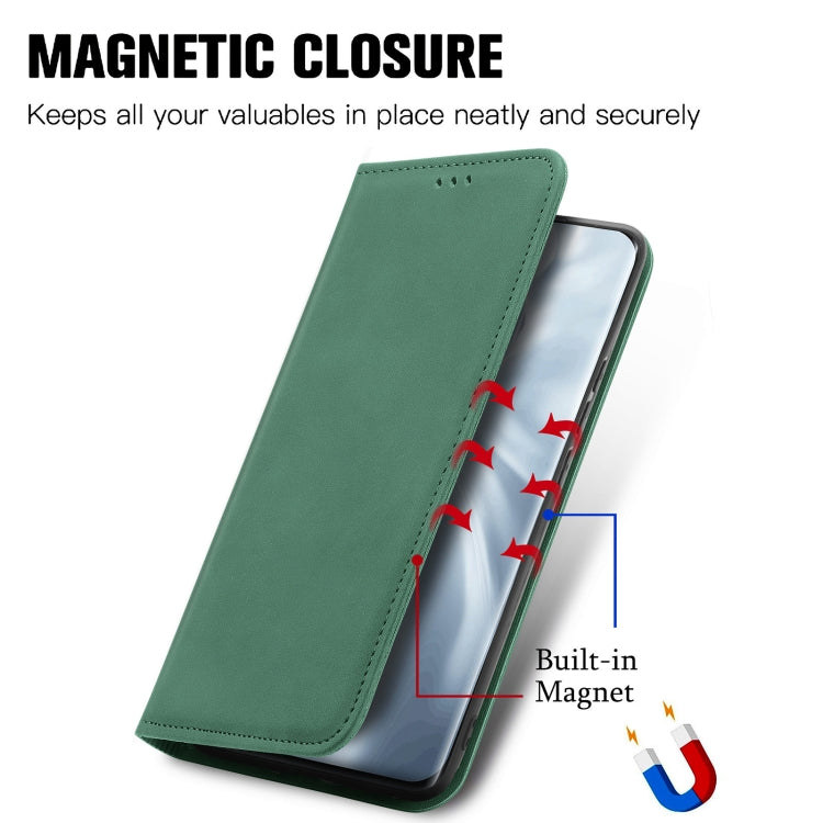 For Xiaomi Mi 11 Retro Skin Feel Business Magnetic Horizontal Flip Leather Case With Holder & Card Slots & Wallet & Photo Frame