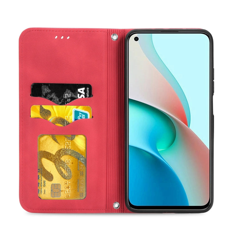 For Xiaomi Redmi Note 9 5G Retro Skin Feel Business Magnetic Horizontal Flip Leather Case With Holder & Card Slots & Wallet & Photo Frame