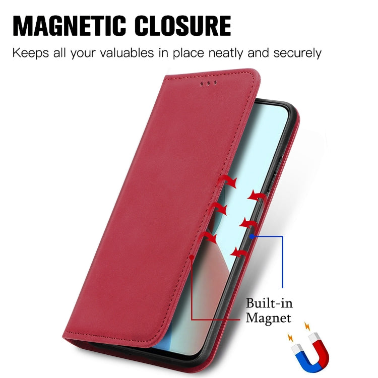 For Xiaomi Redmi Note 9 5G Retro Skin Feel Business Magnetic Horizontal Flip Leather Case With Holder & Card Slots & Wallet & Photo Frame