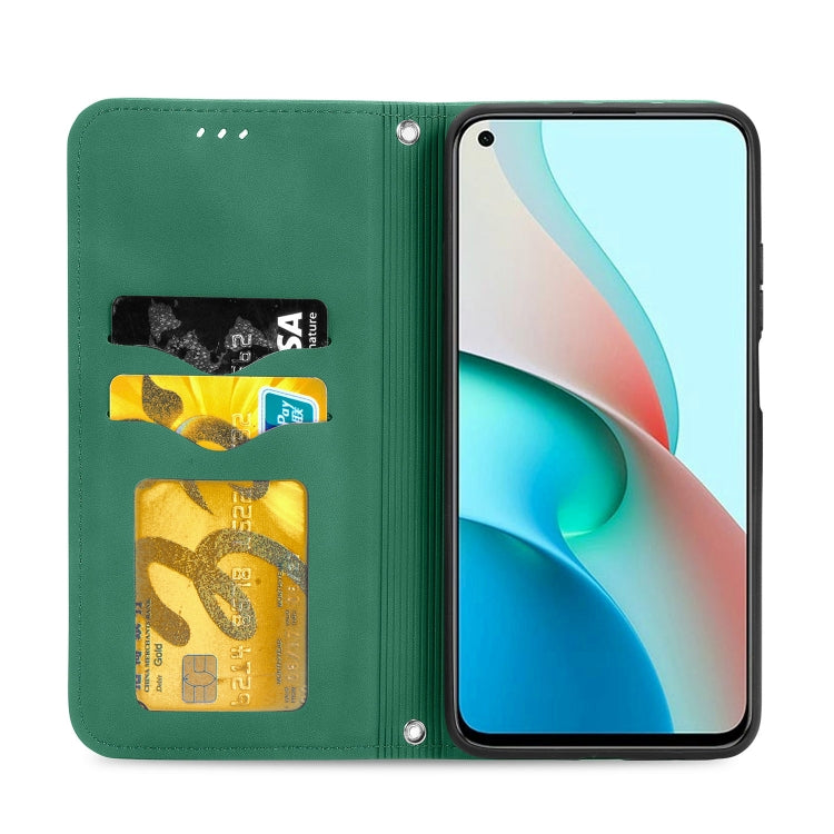 For Xiaomi Redmi Note 9 5G Retro Skin Feel Business Magnetic Horizontal Flip Leather Case With Holder & Card Slots & Wallet & Photo Frame