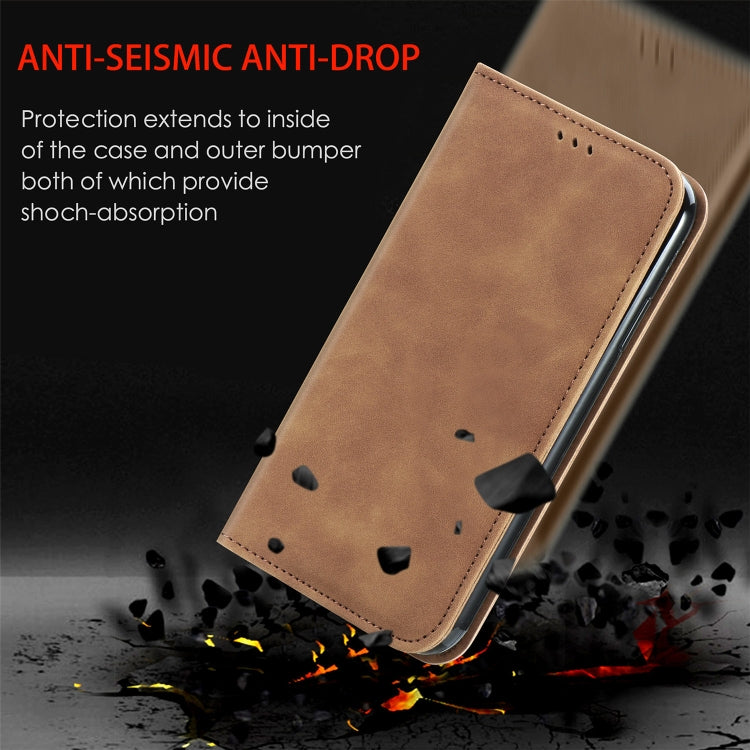 For Xiaomi Redmi Note 9 5G Retro Skin Feel Business Magnetic Horizontal Flip Leather Case With Holder & Card Slots & Wallet & Photo Frame
