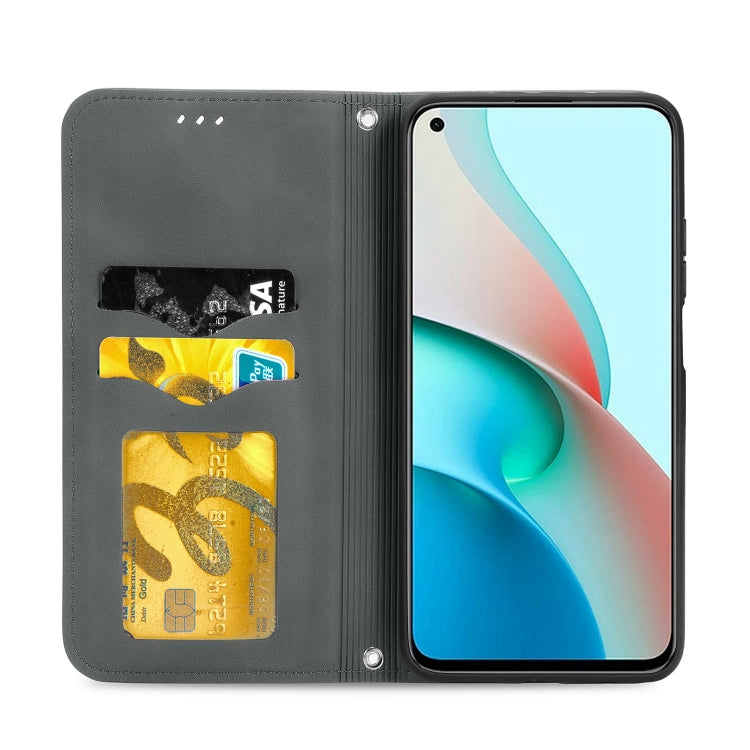 For Xiaomi Redmi Note 9 5G Retro Skin Feel Business Magnetic Horizontal Flip Leather Case With Holder & Card Slots & Wallet & Photo Frame