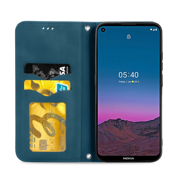 For Nokia 5.4 Retro Skin Feel Business Magnetic Horizontal Flip Leather Case With Holder & Card Slots & Wallet & Photo Frame