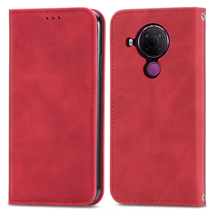 For Nokia 5.4 Retro Skin Feel Business Magnetic Horizontal Flip Leather Case With Holder & Card Slots & Wallet & Photo Frame