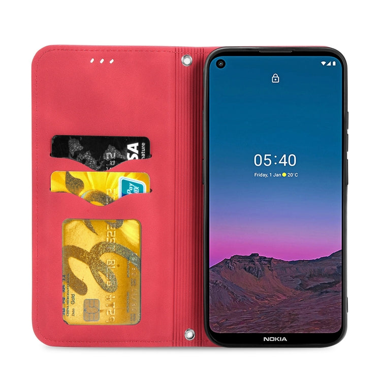 For Nokia 5.4 Retro Skin Feel Business Magnetic Horizontal Flip Leather Case With Holder & Card Slots & Wallet & Photo Frame