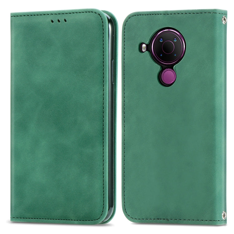 For Nokia 5.4 Retro Skin Feel Business Magnetic Horizontal Flip Leather Case With Holder & Card Slots & Wallet & Photo Frame