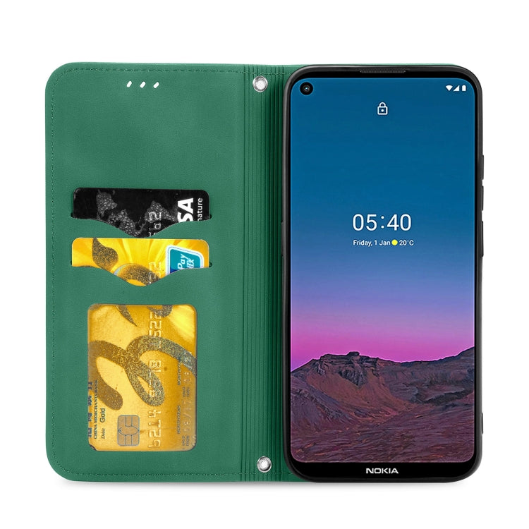 For Nokia 5.4 Retro Skin Feel Business Magnetic Horizontal Flip Leather Case With Holder & Card Slots & Wallet & Photo Frame