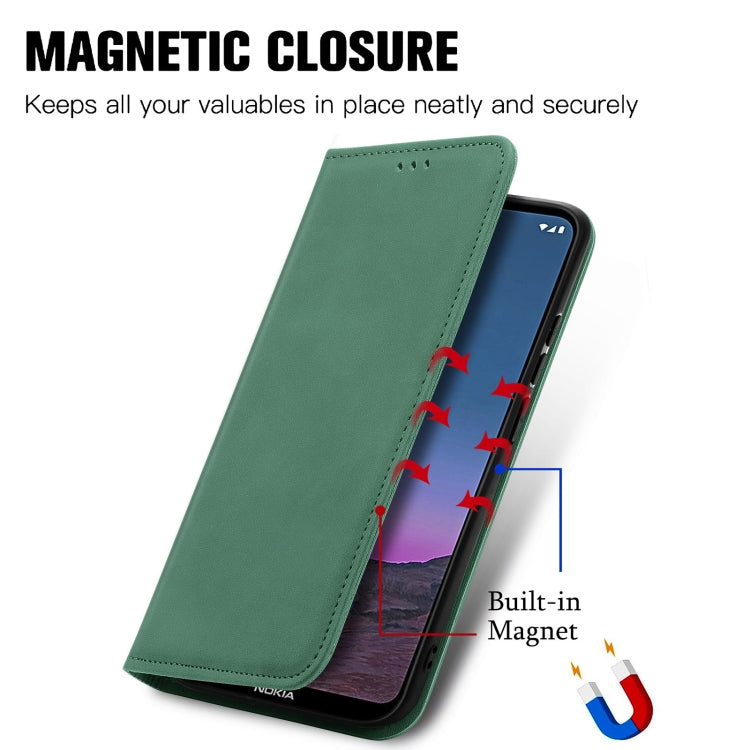 For Nokia 5.4 Retro Skin Feel Business Magnetic Horizontal Flip Leather Case With Holder & Card Slots & Wallet & Photo Frame