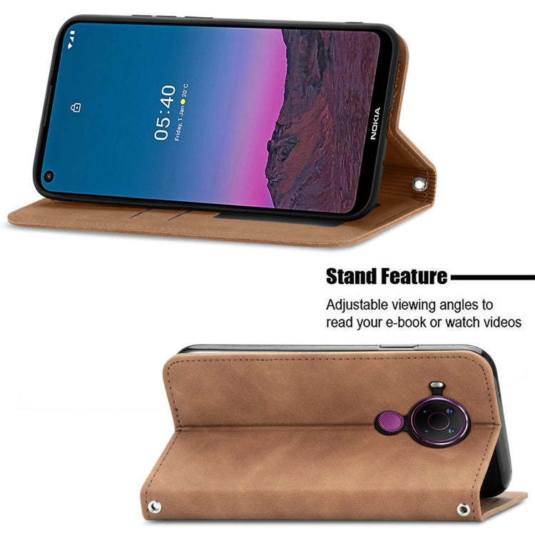 For Nokia 5.4 Retro Skin Feel Business Magnetic Horizontal Flip Leather Case With Holder & Card Slots & Wallet & Photo Frame