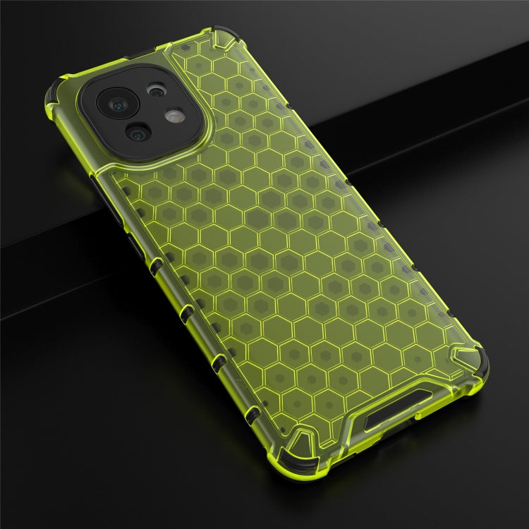 For Xiaomi Mi 11 Shockproof Honeycomb PC + TPU Case(Green)