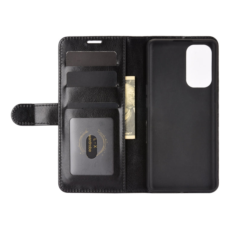 For OPPO Reno5 Pro 5G R64 Texture Single Horizontal Flip Protective Case with Holder & Card Slots & Wallet& Photo Frame